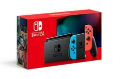Nintendo Switch with Blue and Red Joy — con Version 2 - Complete In Box — Nintendo Switch