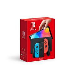 Nintendo Switch OLED with Blue and Red Joy — Con - New — Nintendo Switch